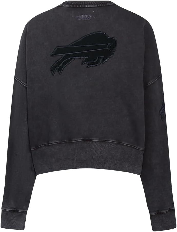 imagePro Standard Womens NFL Washed Classic Crewneck SweatshirtWashed Black