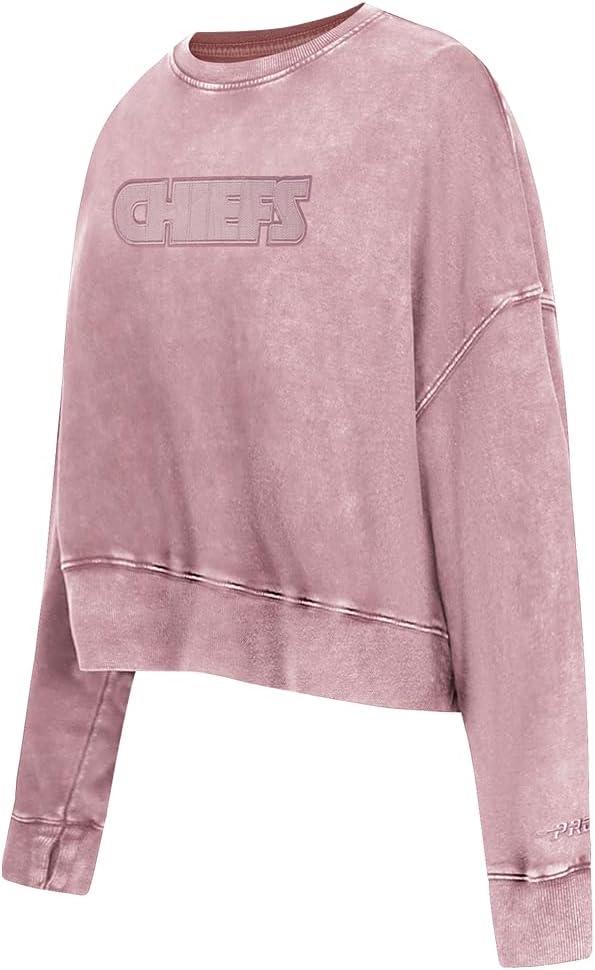 imagePro Standard Womens NFL Washed Classic Crewneck SweatshirtWashed Mauve