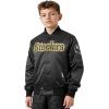 Pro Standard Little Boys NFL Classic Chenille Satin Jacket(Black)