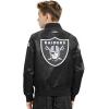 Pro Standard Little Boys NFL Classic Chenille Satin Jacket(Black)