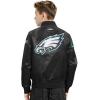 Pro Standard Little Boys NFL Classic Chenille Satin Jacket(Black)