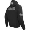 Pro Standard Mens NFL Detroit Lions Reverse French Terry Pull Over Hoodie Black XL
