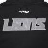 Pro Standard Mens NFL Detroit Lions Reverse French Terry Pull Over Hoodie Black XL