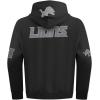 Pro Standard Mens NFL Detroit Lions Reverse French Terry Pull Over Hoodie Black XL