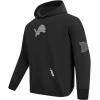 Pro Standard Mens NFL Detroit Lions Reverse French Terry Pull Over Hoodie Black XL