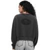 Pro Standard Womens NFL Washed Classic Crewneck Sweatshirt(Washed Black)