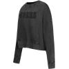 Pro Standard Womens NFL Washed Classic Crewneck Sweatshirt(Washed Black)