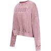 Pro Standard Womens NFL Washed Classic Crewneck Sweatshirt(Washed Mauve)