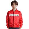 Pro Standard Little Boys NFL Classic Chenille Satin Jacket(Red)