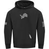 Pro Standard Mens NFL Detroit Lions Reverse French Terry Pull Over Hoodie Black XL