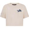 Pro Standard Womens NFL Detroit Lions Varsity Blues Short Sleeve Boxy Tee Linen S