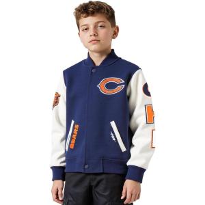 Pro Standard Big Boys NFL Classic Chenille Varsity Jacket(Midnight Navy/White)