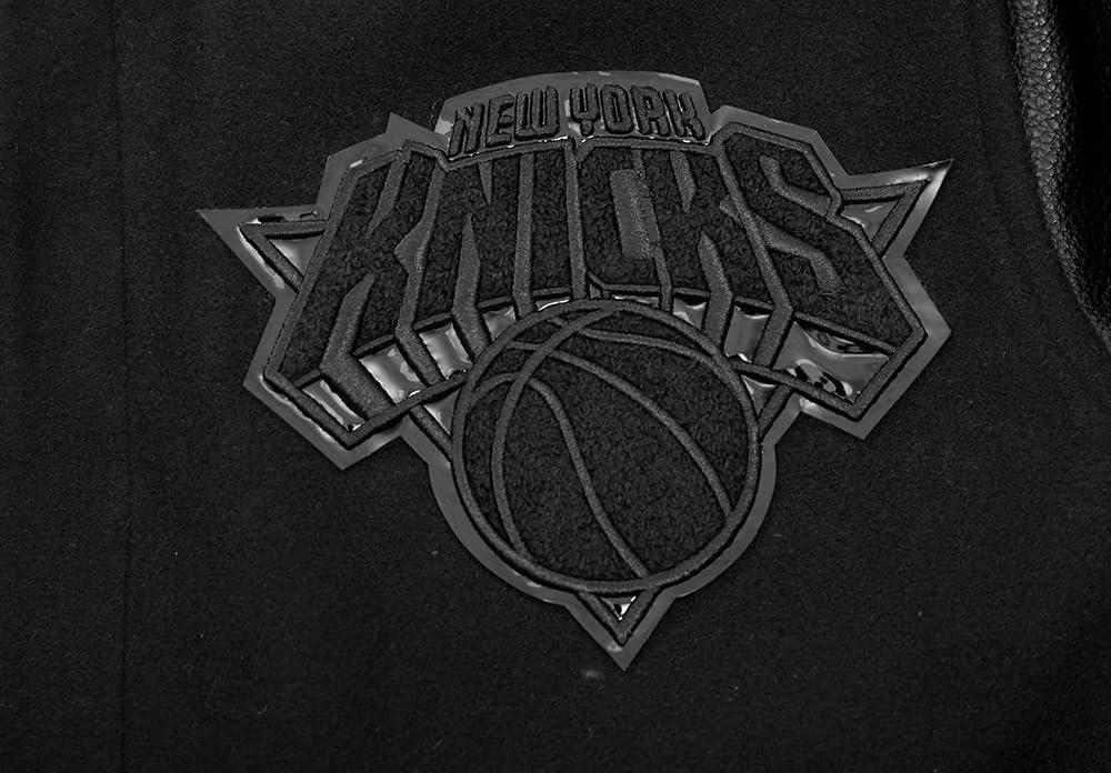 imagePro Standard Mens NBA Classic Triple Black Varsity JacketBlack