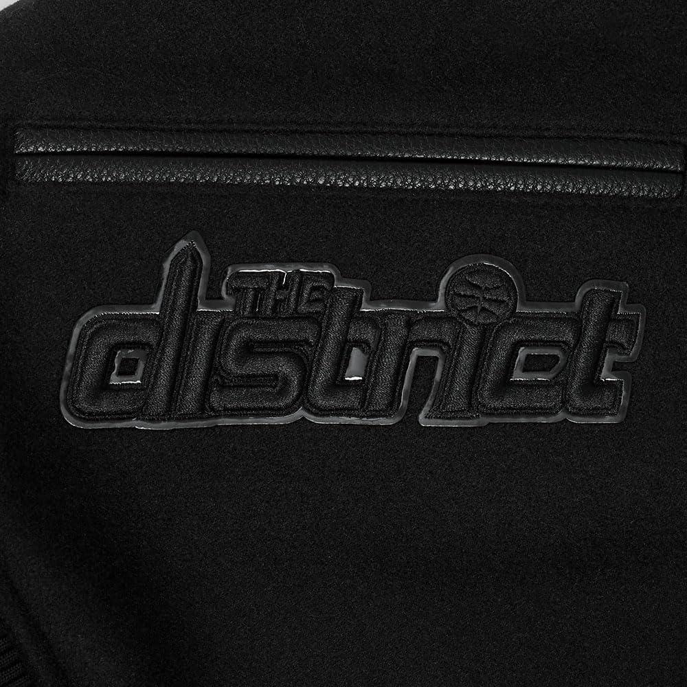imagePro Standard Mens NBA Classic Triple Black Varsity JacketBlack