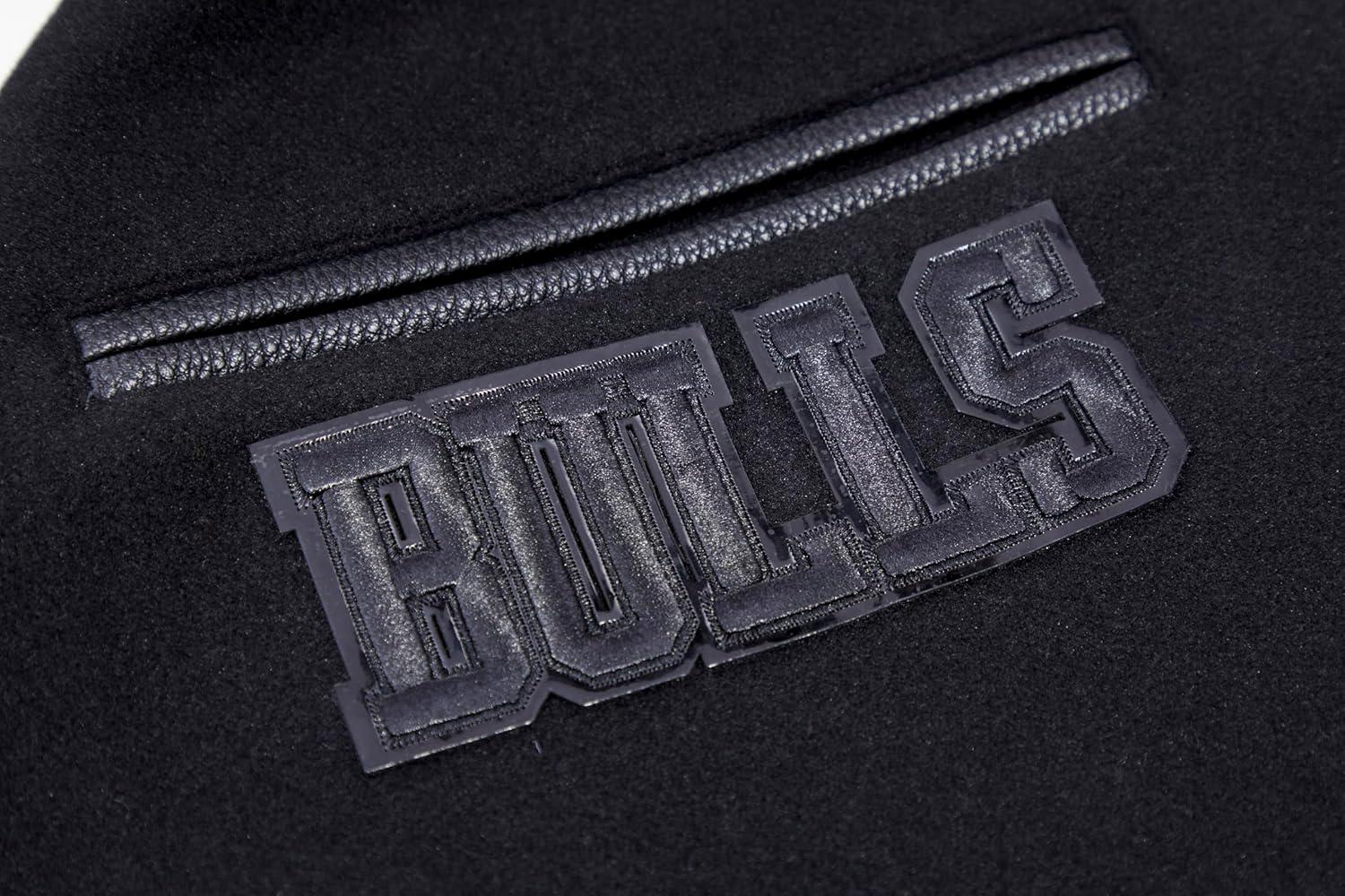 imagePro Standard Mens NBA Classic Triple Black Varsity JacketBlack