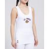 Womens NBA Classic Chenille Cotton Tank Top(White)