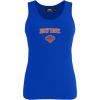 Womens NBA Classic Chenille Cotton Tank Top(Royal Blue)