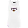 Womens NBA Classic Chenille Cotton Tank Top(White)