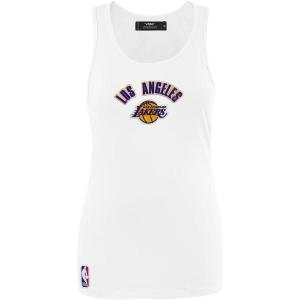 Womens NBA Classic Chenille Cotton Tank Top(White)