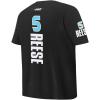Big Boys WNBA Chicago Sky Classic Player Name and Number Cotton Short Sleeve Tee(Black)