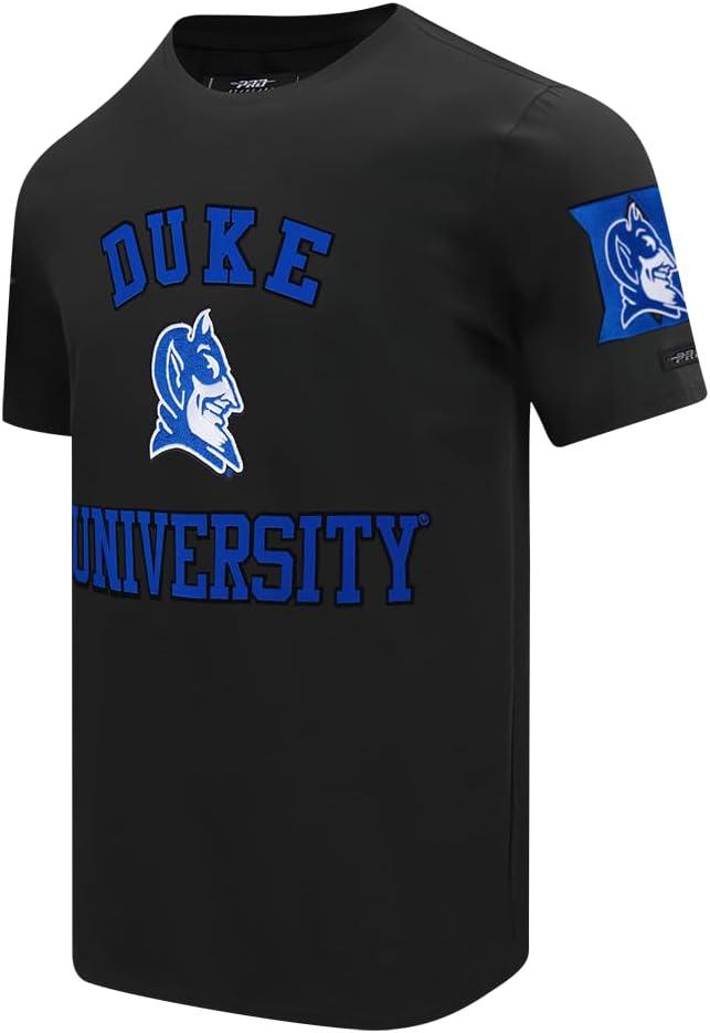 imagePro Standard Mens Duke University Classic Chenille Short Sleeve Tee Black L