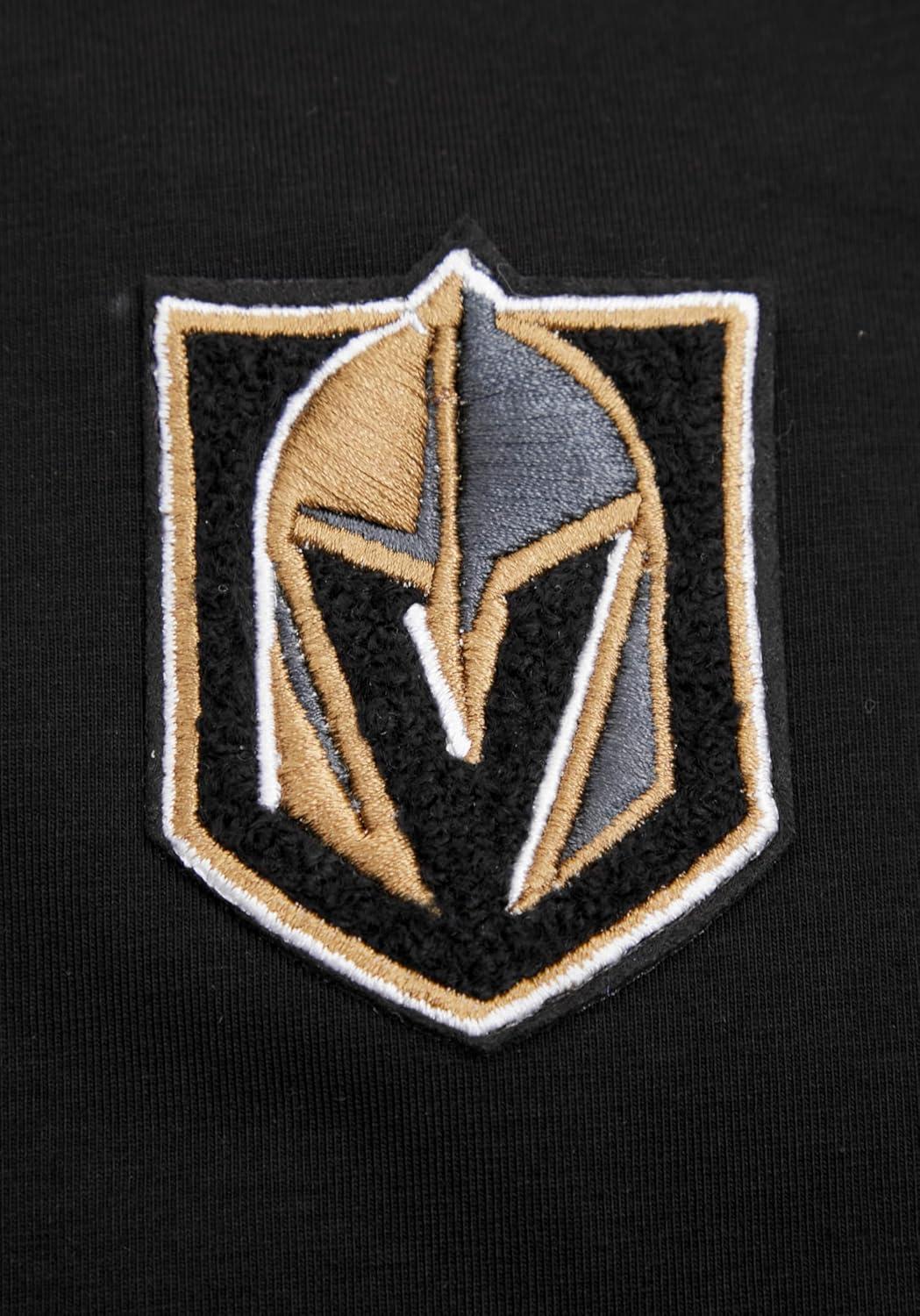 imagePro Standard NHL Womens Womens NHL Classic Chenille Cotton Short Sleeve Boxy TeeBlack