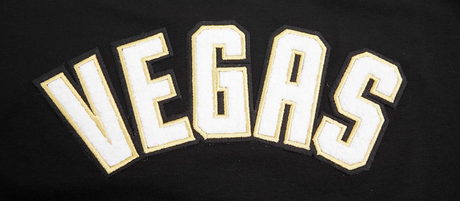 imagePro Standard NHL Womens Womens NHL Classic Chenille Cotton Short Sleeve Boxy TeeBlack