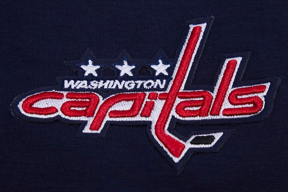 imagePro Standard NHL Womens Womens NHL Classic Chenille Cotton Short Sleeve Boxy TeeMidnight Navy
