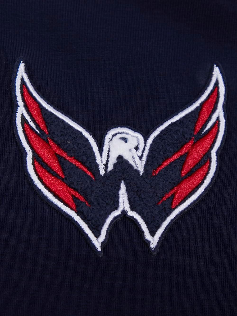 imagePro Standard NHL Womens Womens NHL Classic Chenille Cotton Short Sleeve Boxy TeeMidnight Navy