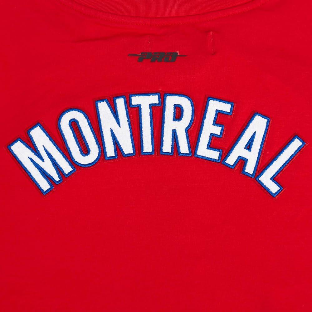 imagePro Standard NHL Womens Womens NHL Classic Chenille Cotton Short Sleeve Boxy TeeRed