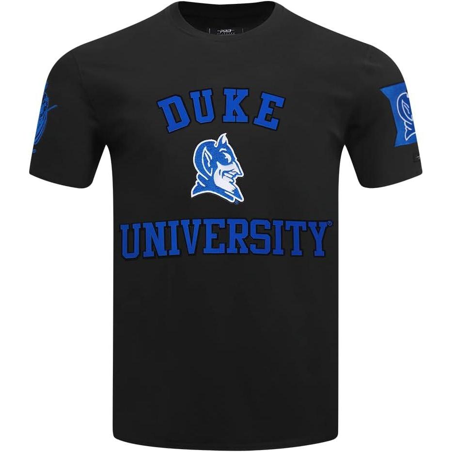 imagePro Standard Mens Duke University Classic Chenille Short Sleeve Tee Black L