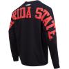 PRO STANDARD Mens College Wingspan Cotton Long Sleeve Tee(Black)