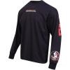 PRO STANDARD Mens College Wingspan Cotton Long Sleeve Tee(Black)