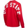 PRO STANDARD Mens College Wingspan Cotton Long Sleeve Tee(Red)