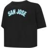 Pro Standard NHL Womens Womens NHL Classic Chenille Cotton Short Sleeve Boxy Tee(Black)