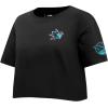 Pro Standard NHL Womens Womens NHL Classic Chenille Cotton Short Sleeve Boxy Tee(Black)
