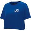 Pro Standard NHL Womens Womens NHL Classic Chenille Cotton Short Sleeve Boxy Tee(Dodger Blue)