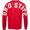 PRO STANDARD Mens College Wingspan Cotton Long Sleeve Tee(Red)