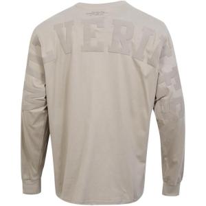 PRO STANDARD Mens College Wingspan Cotton Long Sleeve Tee(Taupe)