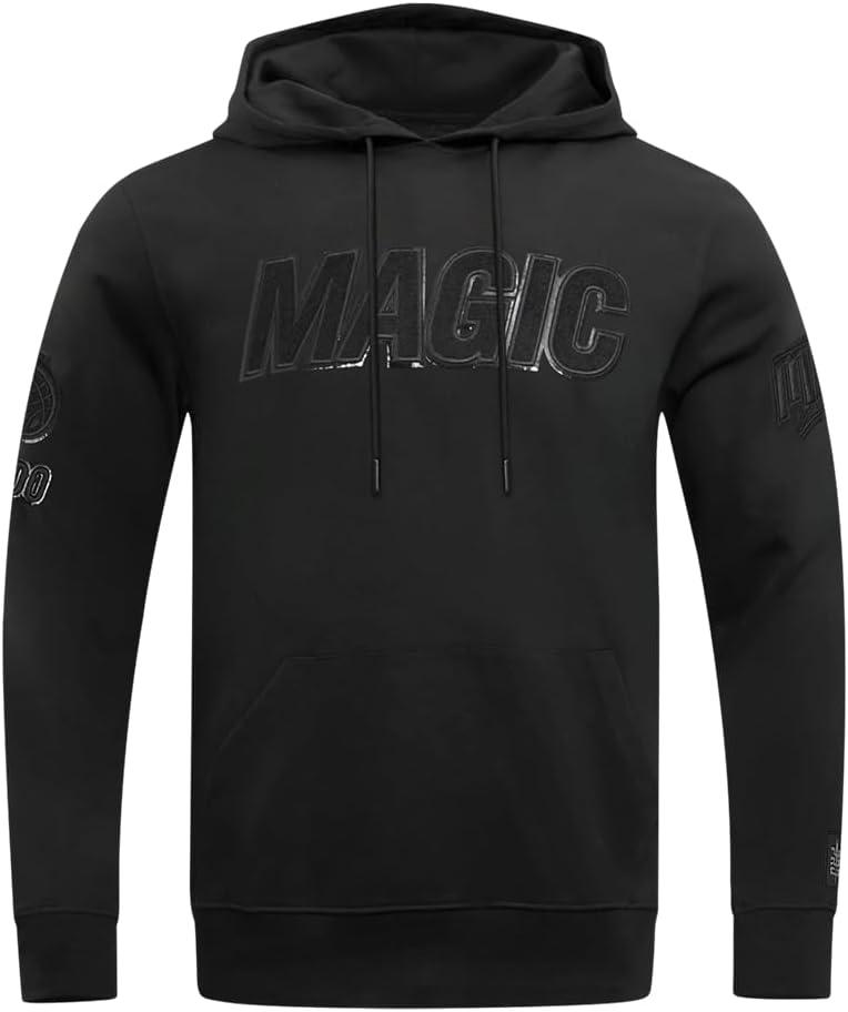 imagePro Standard NBA mens Mens Nba Classic Triple Black Cotton Double Knit Pull Over HoodieTriple Black