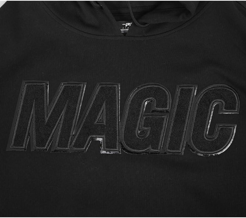 imagePro Standard NBA mens Mens Nba Classic Triple Black Cotton Double Knit Pull Over HoodieTriple Black
