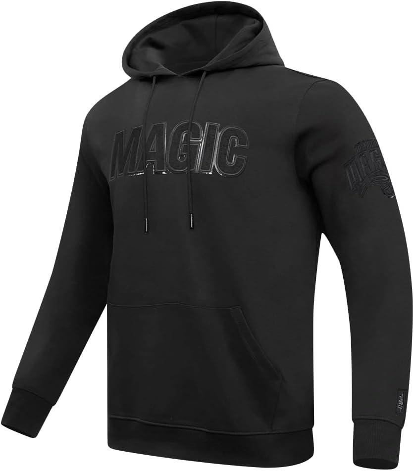 imagePro Standard NBA mens Mens Nba Classic Triple Black Cotton Double Knit Pull Over HoodieTriple Black