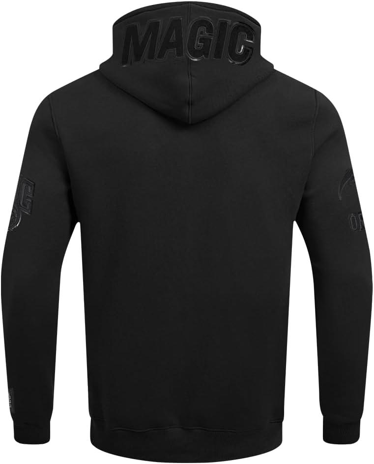 imagePro Standard NBA mens Mens Nba Classic Triple Black Cotton Double Knit Pull Over HoodieTriple Black