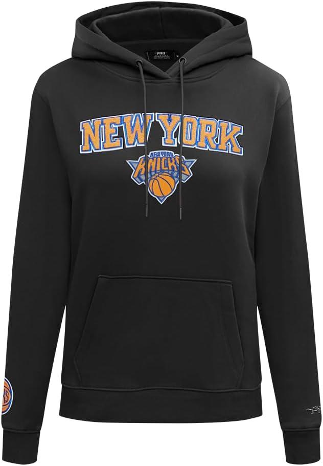 imagePro Standard NBA womens Womens Nba Classic Chenille Brushed Back French Terry Pull Over HoodieBlack