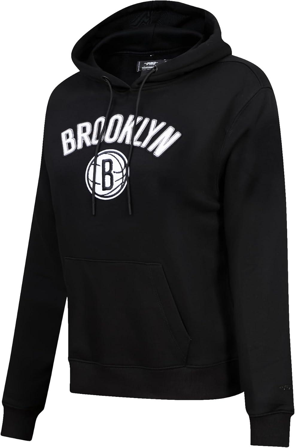 imagePro Standard NBA womens Womens Nba Classic Chenille Brushed Back French Terry Pull Over HoodieBlack