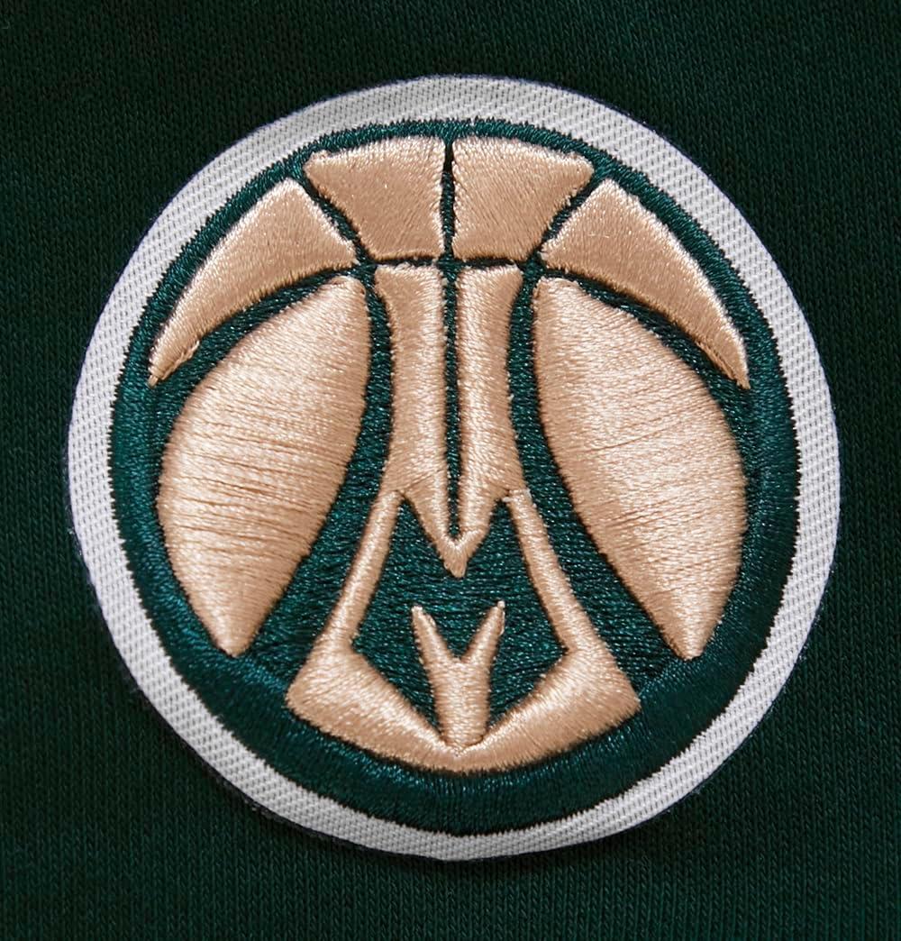 imagePro Standard NBA womens Womens Nba Classic Chenille Brushed Back French Terry Pull Over HoodieForest Green