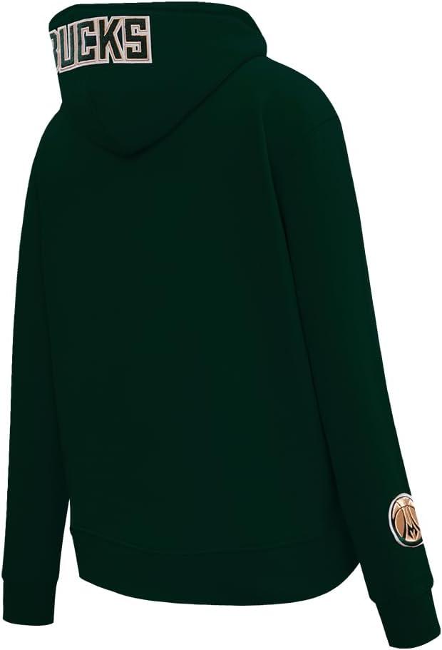 imagePro Standard NBA womens Womens Nba Classic Chenille Brushed Back French Terry Pull Over HoodieForest Green