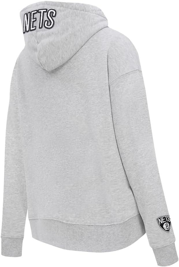 imagePro Standard NBA womens Womens Nba Classic Chenille Brushed Back French Terry Pull Over HoodieHeather Grey