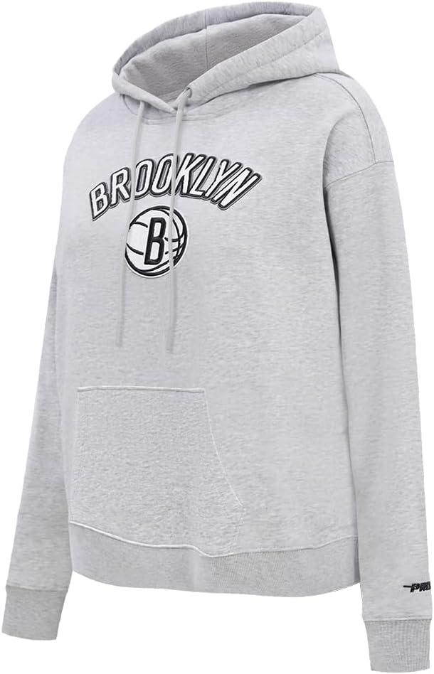 imagePro Standard NBA womens Womens Nba Classic Chenille Brushed Back French Terry Pull Over HoodieHeather Grey