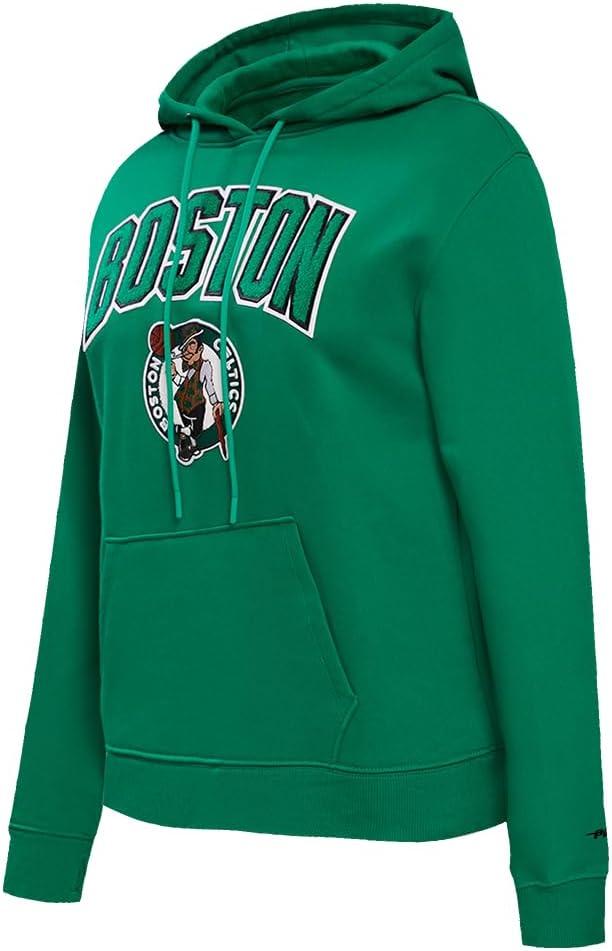 imagePro Standard NBA womens Womens Nba Classic Chenille Brushed Back French Terry Pull Over HoodieKelly Green